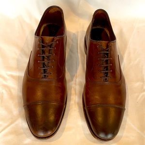 Allen Edmonds Park Avenue Cap-toe Oxford Dress Shoe, Brown, size 12 D